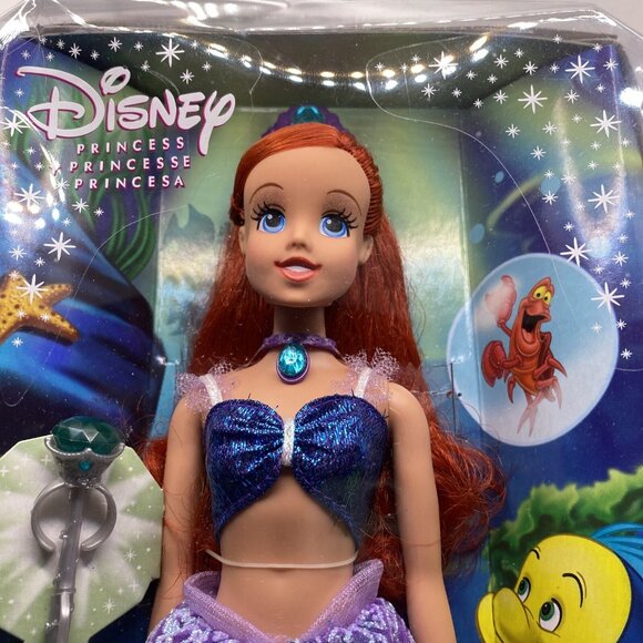 Disney Gem Princess Ariel The Little Mermaid Fashion Doll 12 Inch Tiara Scepter - Picture 13 of 15